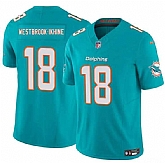 Men & Women & Youth Miami Dolphins #18 Nick Westbrook-Ikhine Aqua 2025 Draft F.U.S.E. Vapor Limited Stitched Jersey,baseball caps,new era cap wholesale,wholesale hats